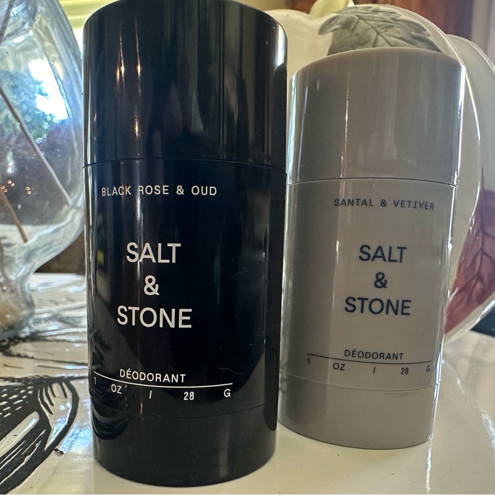 Two Salt and Stone Deodorants in viral scents